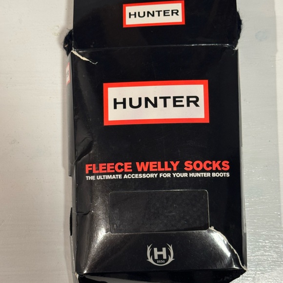 Hunter Accessories - Hunter Black Fleece Welly Socks